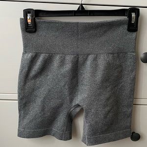 Grey athletic shorts